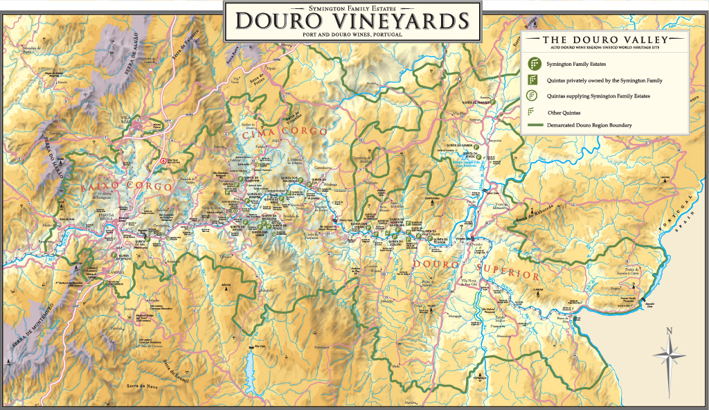 Douro Valley Portugal Wine Map